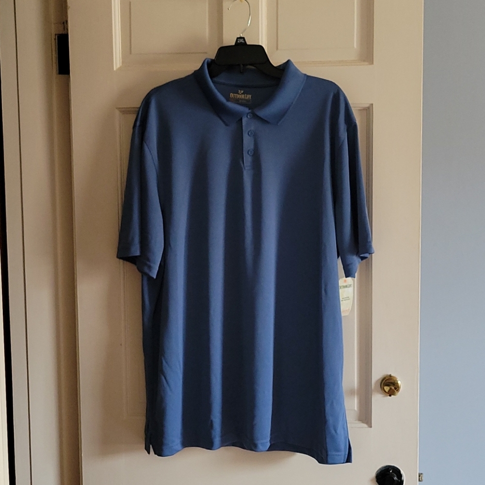 NWT Outdoor Life Polo, 2XL, Blue Horizon